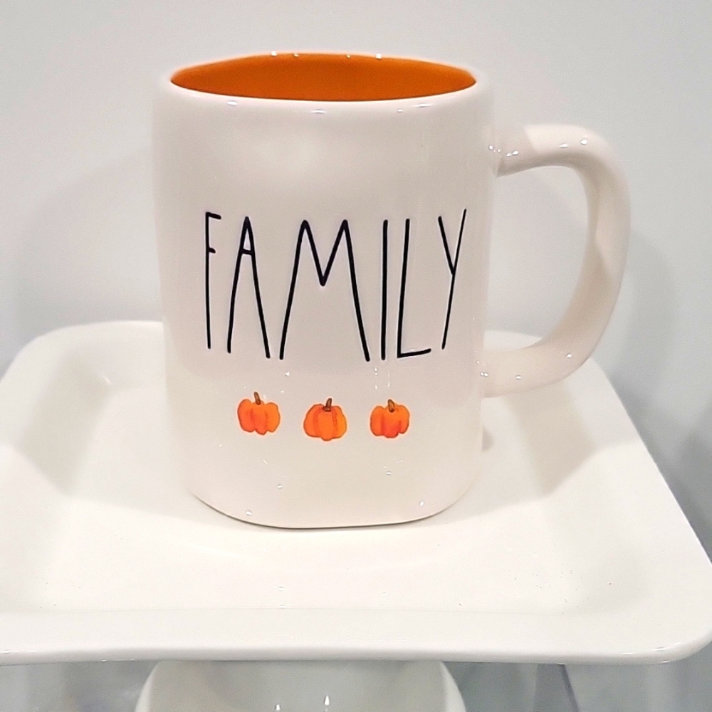 Rae Dunn Family Pumpkin watercolor mug